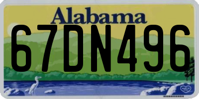 AL license plate 67DN496