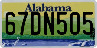 AL license plate 67DN505