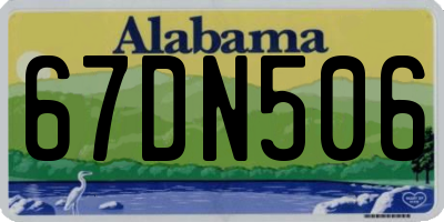 AL license plate 67DN506