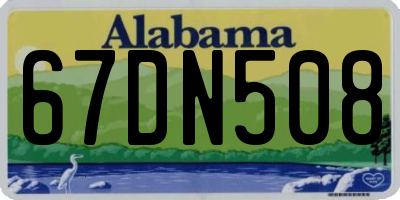 AL license plate 67DN508