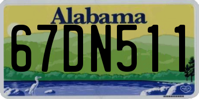 AL license plate 67DN511