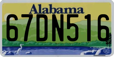 AL license plate 67DN516