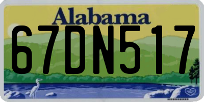 AL license plate 67DN517