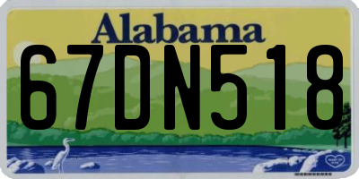 AL license plate 67DN518