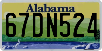 AL license plate 67DN524