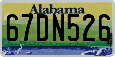 AL license plate 67DN526