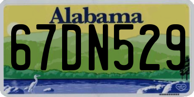 AL license plate 67DN529
