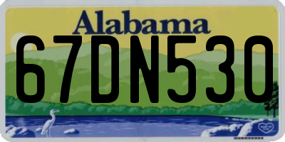 AL license plate 67DN530