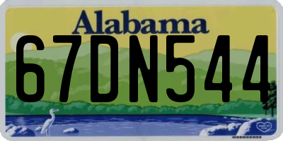 AL license plate 67DN544