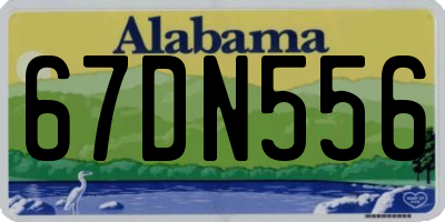 AL license plate 67DN556