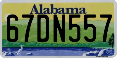 AL license plate 67DN557