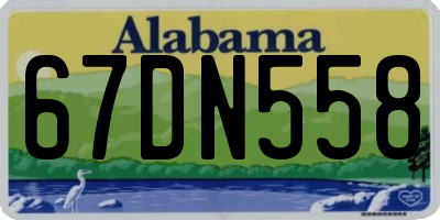 AL license plate 67DN558