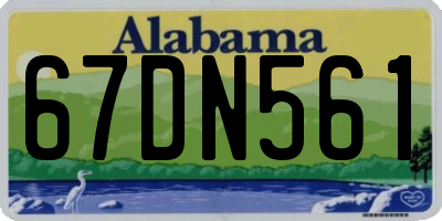AL license plate 67DN561