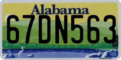 AL license plate 67DN563