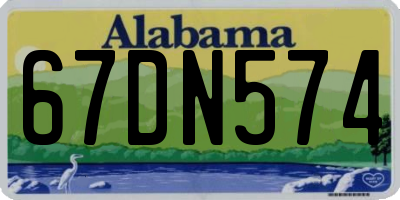 AL license plate 67DN574
