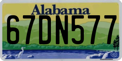 AL license plate 67DN577
