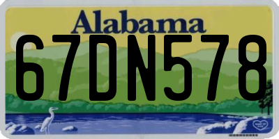 AL license plate 67DN578