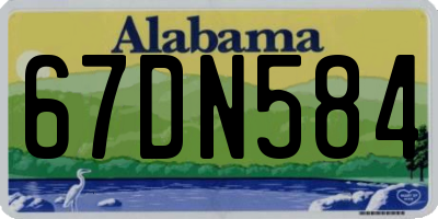 AL license plate 67DN584