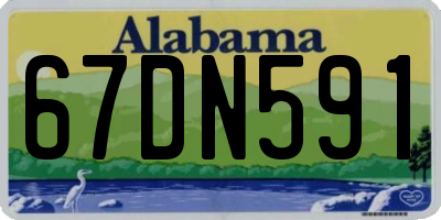 AL license plate 67DN591