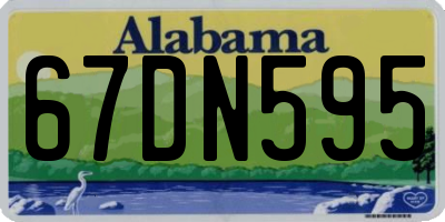 AL license plate 67DN595
