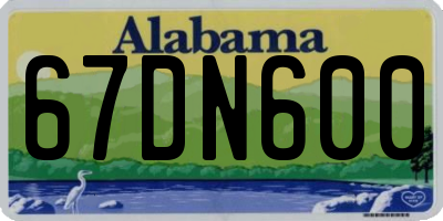 AL license plate 67DN600