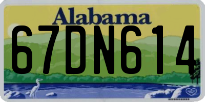 AL license plate 67DN614