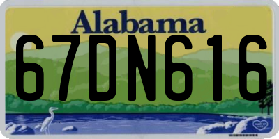 AL license plate 67DN616