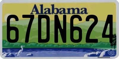 AL license plate 67DN624