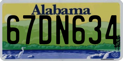 AL license plate 67DN634