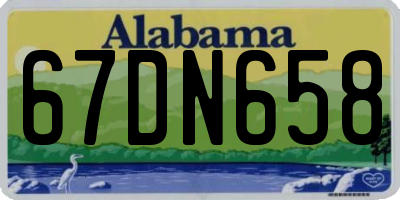AL license plate 67DN658