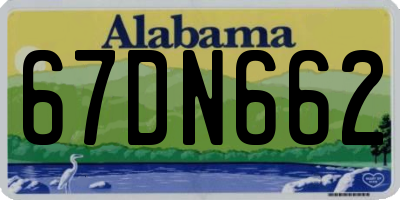 AL license plate 67DN662