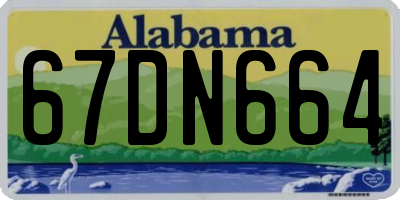 AL license plate 67DN664