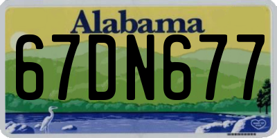 AL license plate 67DN677