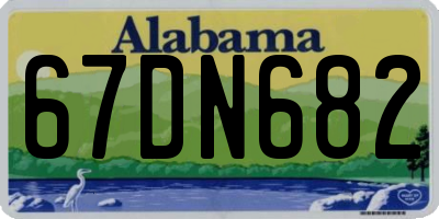 AL license plate 67DN682