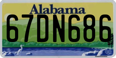 AL license plate 67DN686