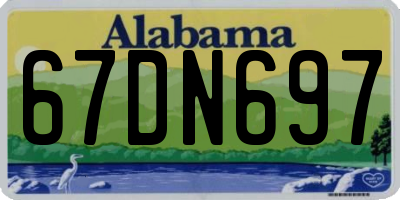 AL license plate 67DN697