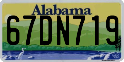 AL license plate 67DN719