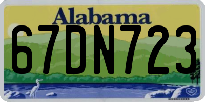 AL license plate 67DN723