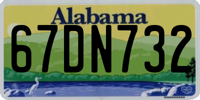 AL license plate 67DN732