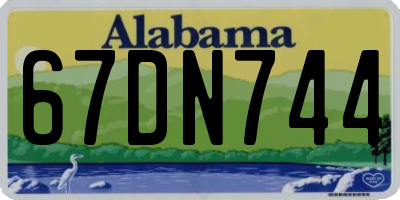 AL license plate 67DN744
