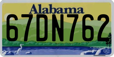 AL license plate 67DN762