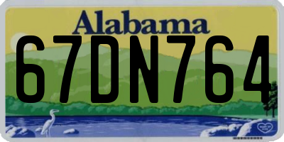 AL license plate 67DN764