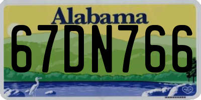AL license plate 67DN766