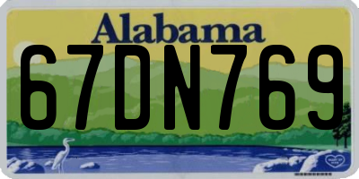 AL license plate 67DN769