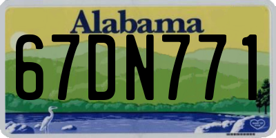AL license plate 67DN771