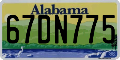 AL license plate 67DN775