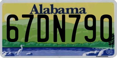 AL license plate 67DN790