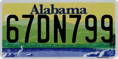 AL license plate 67DN799
