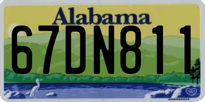 AL license plate 67DN811