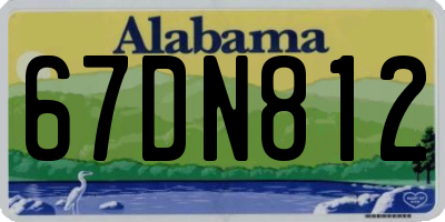 AL license plate 67DN812